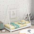 Harper n' Bright Designs Kids Beds TwinX-Shaped Safety Railings Neutral White