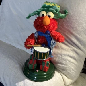 ELMO SESAME STEET HOLIDAY CHRISTMAS DECORATION Sings No Movement Works - Picture 1 of 24