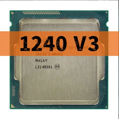 Intel Xeon E3-1240 v3 SR152 3.4GHz 4 Cores 80W LGA1150 CPU Processor - Image 1 of 2