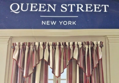 Cenefa Queen Street New York Ascot a rayas de jaspe, 40"x21" nueva en paquete, una Foto 1 de 3