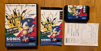 Sonic the Hedgehog 1 Mega Drive Japan Sega 1991 With Registration Card - Image 1 of 3