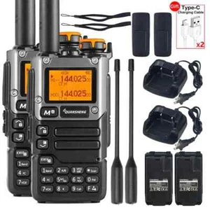 For Quansheng UV K5 (8) Walkie Talkie 2PCS Am Fm 2-Way Radio Commutator Station - Zdjęcie 1 z 16