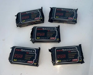 MANGROOMER On-the-Go MAN WIPES Flushable Executive Scent Men Lot Of 4, 250 Total - Picture 1 of 3