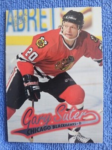 1996-97 Ultra Chicago Blackhawks Hockey Card #33 Gary Suter