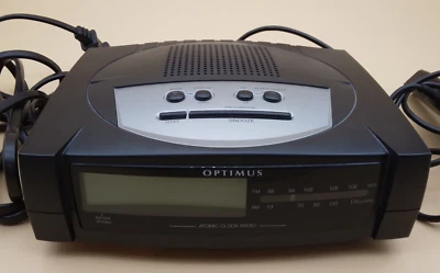 Optimus Atomic Clock Radio Alarm Model: ACR 326-AM/FM-Corded/Batt.Backup-Tested - Image 1 of 4