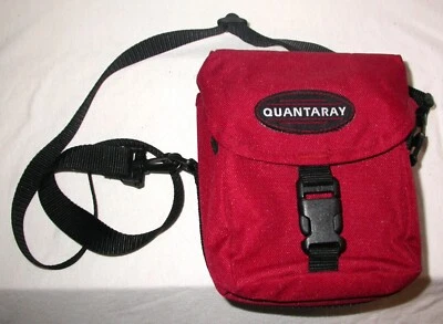 QUANTARAY Camera Bag with Shoulder Strap & Belt Loop Red 7" Small Pro Travel - Image 1 of 4