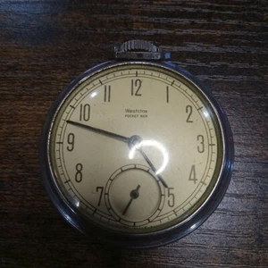 Antique Westclox Pocket Ben Wind Up Pocket Watch , Tested Runs - Picture 1 of 8