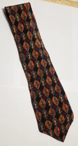 Corbata Jerry Garcia Gekko Collection Seven Silk Multicolor Abstracto Lagarto - Imagen 1 de 6