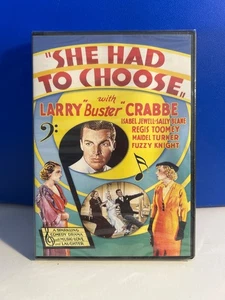 She Had to Choose (DVD) w/Larry Buster Crabbe……..……BRAND NEW & SEALED! - Bild 1 von 3