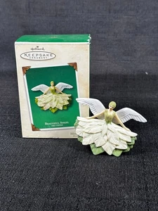 Hallmark Keepsake Beautiful Angel Miniature Porcelain Tree Topper Christmas 2003 - Picture 1 of 5