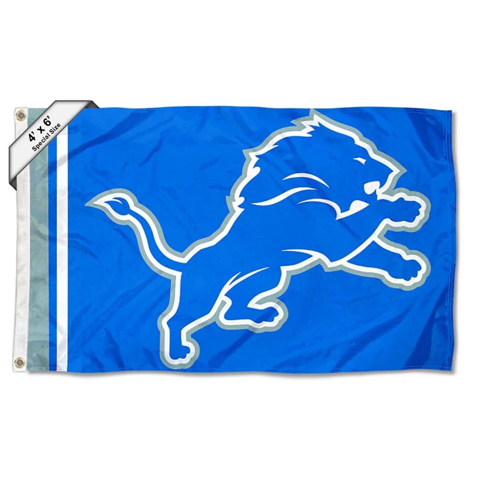 Bandera grande de 4x6 pies de los Detroit Lions Foto 1 de 1