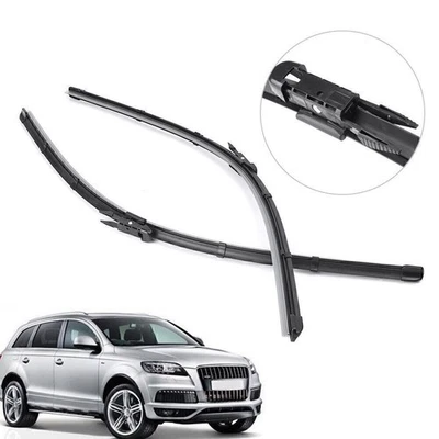 26"+26" Front Windshield Wiper Blades Bracketless Set For AUDI Q7 2006-20142015 - Image 1 of 4