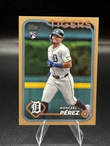 Actualización Topps Wenceel Pérez 2024 #US233 Gold Parallel Tigers SP RC #’d/2024 - Imagen 1 de 3