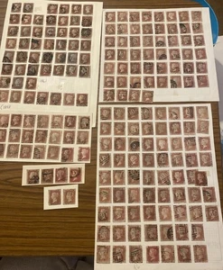 Penny reds X 200 on old pages - Mostly Hinged Nice Collection - Picture 1 of 24