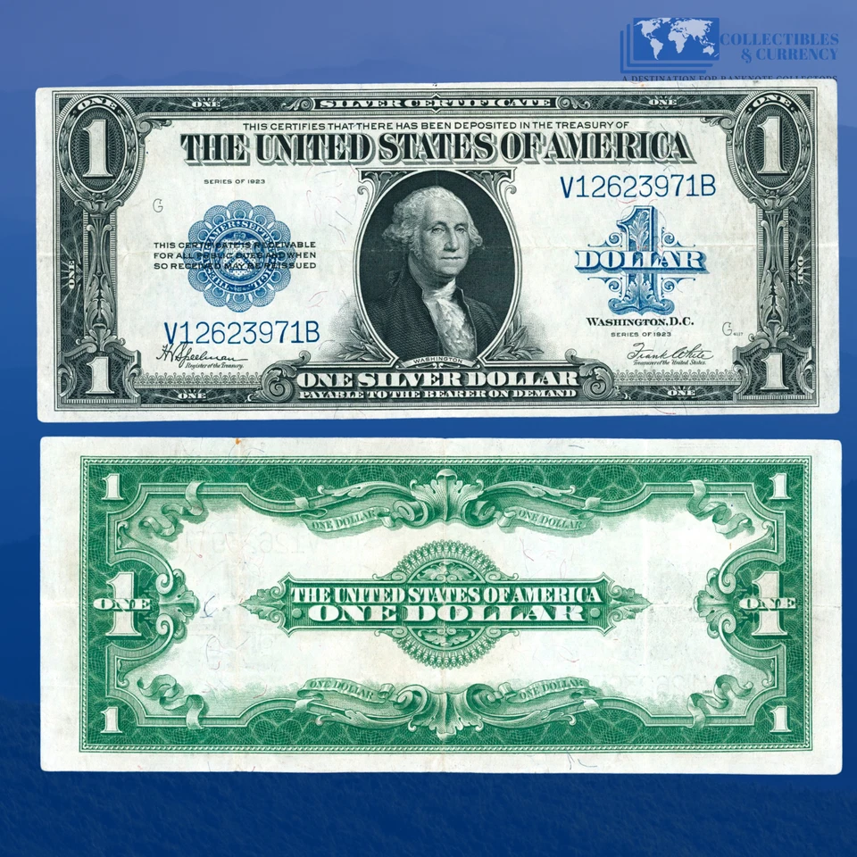 1923 $1 Silver Certificate Large Size "HORSEBLANKET", VF++ Condition, #23971 - Image 1 of 1