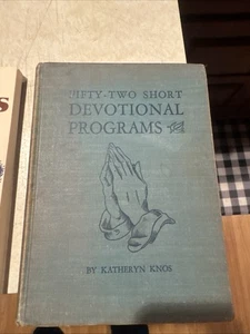 BTH 1949 52 Short Devotional Programs by Katheryn Knos Hardback - Bild 1 von 8
