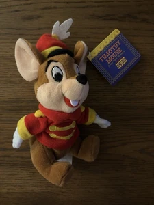 Vintage Disney Dumbo Timothy Mouse Plush 9” Stuffed Animal 1998 Tags Exclusive - Picture 1 of 7