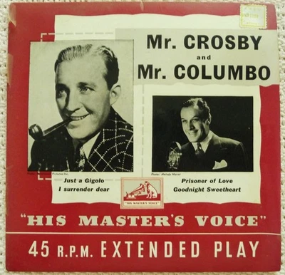 BING CROSBY & RUSS COLUMBO 7" EP Vinyl Record Rare UK Pressing Import - Image 1 of 4