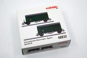 Marklin 48832 Belgian State Railways (SNCB) B CARGO set of 2 box cars - Picture 1 of 3