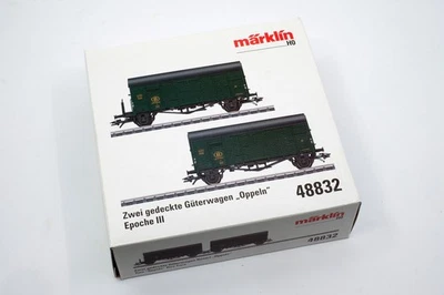 Marklin 48832 Belgian State Railways (SNCB) B CARGO set of 2 box cars - Image 1 of 3