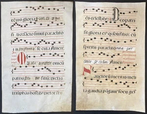 Antiphonar Antiphonary Pergament vellum Handschrift manuscript 17.Jh. Musik 879 - Imagen 1 de 1