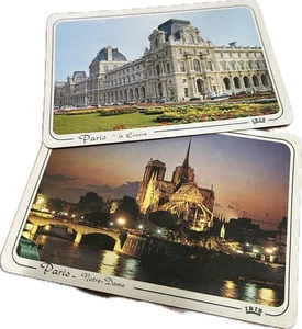 Foto cartolina Souvenire - Paris Louvre - Notre Dame - Vintage - Imagen 1 de 2