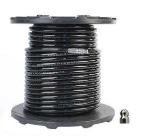 Schieffer 3/8" x 250' 4000 PSI Thermoplastic Sewer Jetter Hose & 4.5 Nozzle - Picture 1 of 7