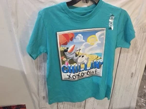Disney Frozen Olaf Shirt Medium Teal Color NWT. - Picture 1 of 23
