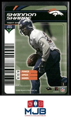 2002 NFL Showdown 1st & Goal Shannon Sharpe #019 - Image 1 of 2