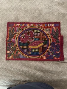Mola Made in San Blas Island - CUNA BIBLE/ BAB TUMATE - by Cuna Women - Picture 1 of 9
