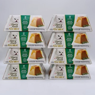 Purina Fancy Feast Gems Wet Cat Food Chicken Flavor Adult - 2ct - 2oz - Lot of 8 - Image 1 of 3