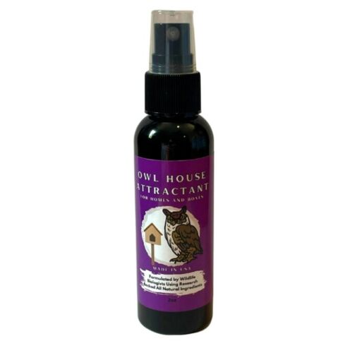 Owl Attractant - Bait Lure for Owl Houses and Boxes - 2oz Spray Bottle 