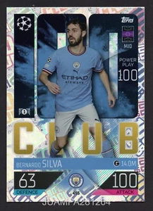 BERNARDO SILVA #455 MANCHESTER CITY 2022/23 CROMO UEFA MATCH ATTAX 22/23 TOPPS - Picture 1 of 2