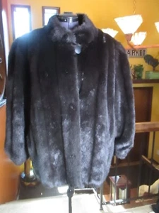 MONTEREY Fashions 24 W /2X Brown Faux Fur Coat - Picture 1 of 10