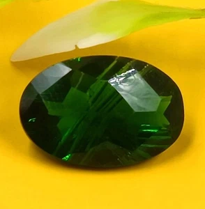 Weekend Offer 5-6 Ct Certified Gems Sri Lanka Green Garnet Oval Cut Faceted DKZ - Picture 1 of 7