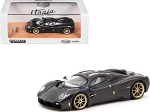 Ruedas Pagani Utopia 1/64 negras de fibra de carbono doradas Global64 Tarmac T64G-TL055-BCF - Imagen 1 de 6