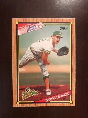 1989-90 Topps Senior League #125 - Dennis Leonard - Fort Myers Sun Sox - Image 1 of 2