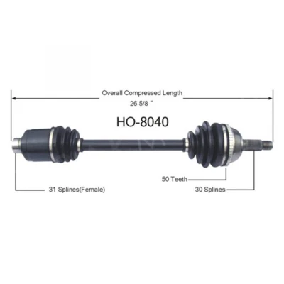 Eje delantero CV TrakMotive 2 para 1991 1992 1993 1994 1995 Acura Legend Foto 1 de 4