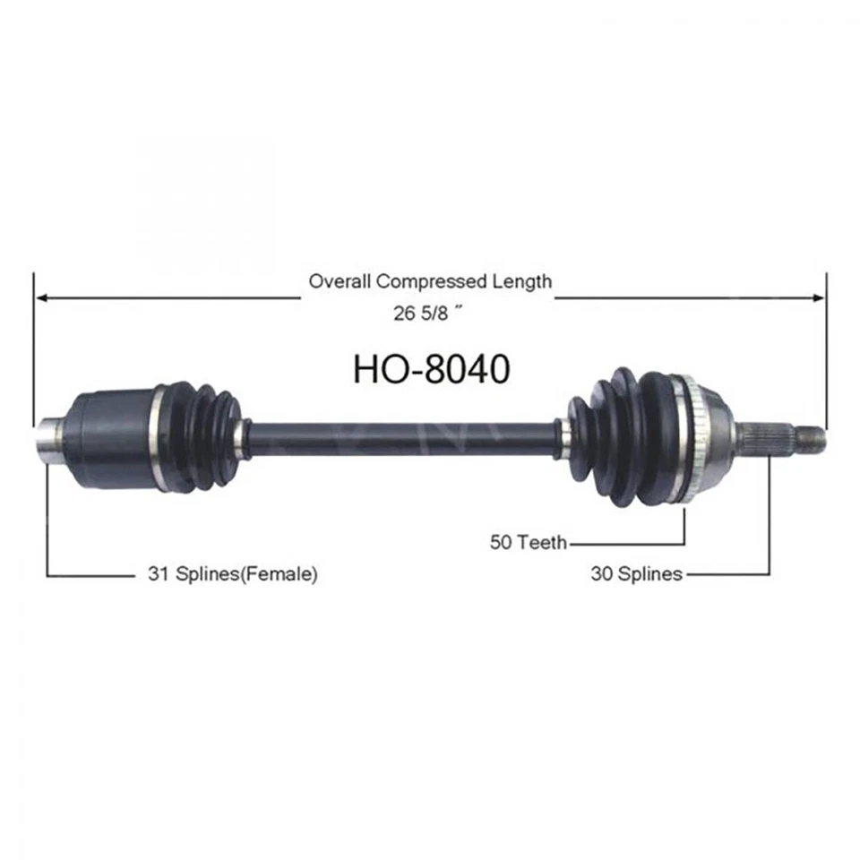 Eje delantero CV TrakMotive 2 para 1991 1992 1993 1994 1995 Acura Legend Foto 1 de 4
