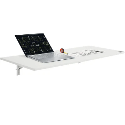 VEVOR Table pliante flottante murale bureau d'ordinateur portable 1100 x 460 mm - Photo 1/4