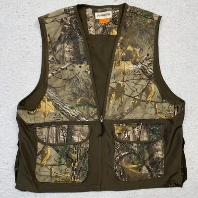 Magellan Outdoors Hunting Vest Mens RealTree Camo Camouflage Size XL Hunt - Image 1 of 4