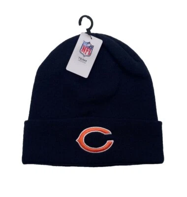 CHICAGO BEARS GORRO AZUL MARINO GORRO MVP AUTÉNTICO EQUIPO DE FÚTBOL DE LA NFL GORRA TEJIDA NUEVO Foto 1 de 2