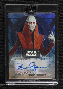 2022 Star Wars Signature Series Blue 5/50 Bruce Spence Tion Medon as Auto 0ms5