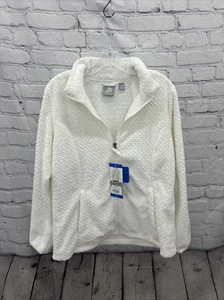 free 2b Women’s Braided Butter Pile Jacket, Size Large, Ivory - Picture 1 of 9