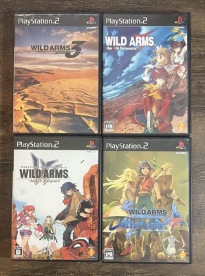 Lote 4 Wild Arms 3, 4th, Vth y código Alter F PS2 Japón Importación NTSC-J Vendedor de EE. UU. Foto 1 de 3