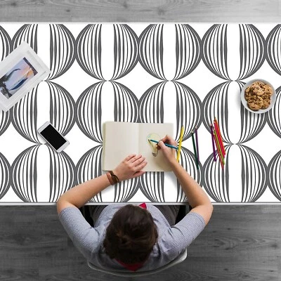 Schreibtischunterlage Schreibtischmatte Distrikte im Retro Design 120x60 - Bild 1 von 4