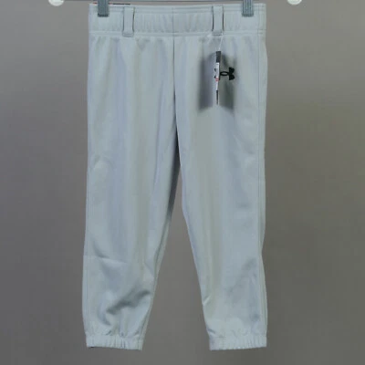 Pantalones de béisbol softbol UNDER ARMOUR XSmall 23"-24" nuevos con etiquetas para jóvenes niños niñas ~ grises Foto 1 de 4