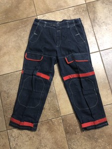 Le Jean De Marithe Francois Girbaud Jeans Mens Size 36 x 30 Vtg Baggy Strap red