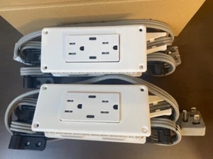 2pcs Low-Profile In-Drawer Outlet Docking Charging Station USB-C Phone HairDryer - Picture 1 of 14