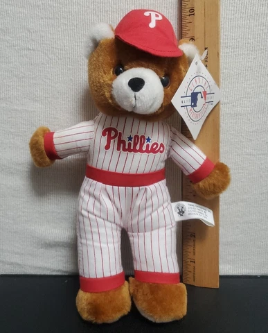 TWINS ENTERPRISE - PHILLIES TEDDY BEAR PLUSH TOY - STUFFED ANIMAL - VTG - NWT Cover